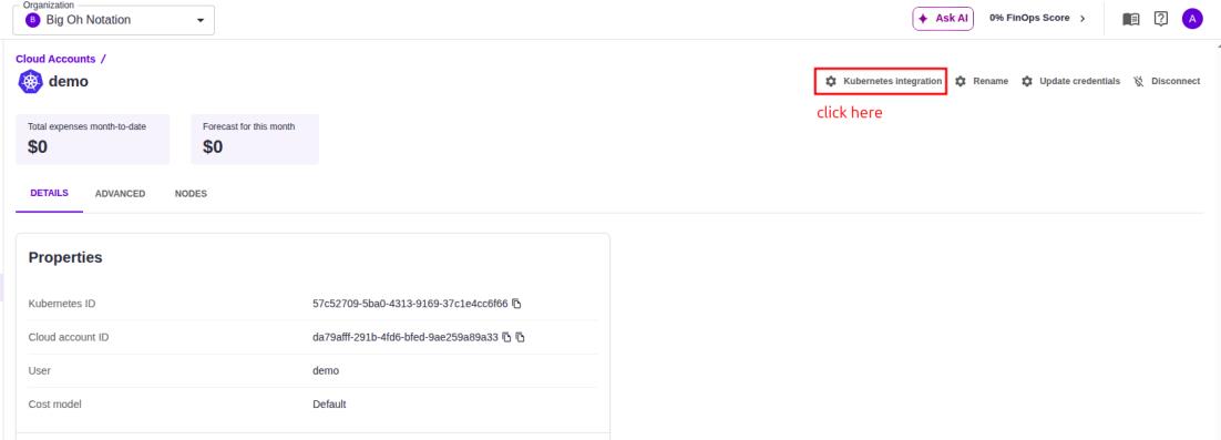 Validate Kubernetes cost data in Resources and Recommendations