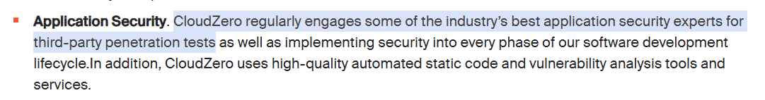 Application security and testing snippet